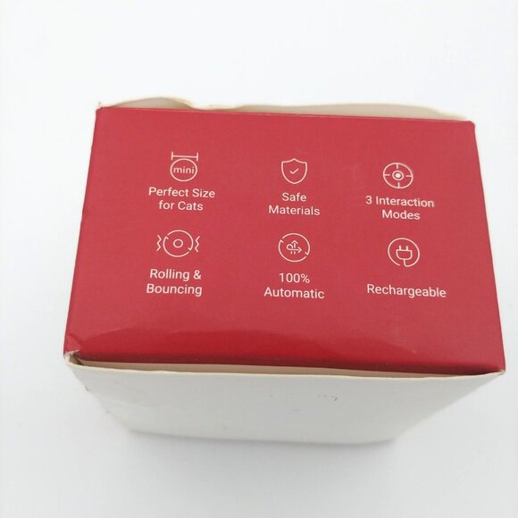 NEW Cheerble M1 Interactive Cat Pet Toy Ball - RED - Rechargeable - Open Box - Picture 5 of 5